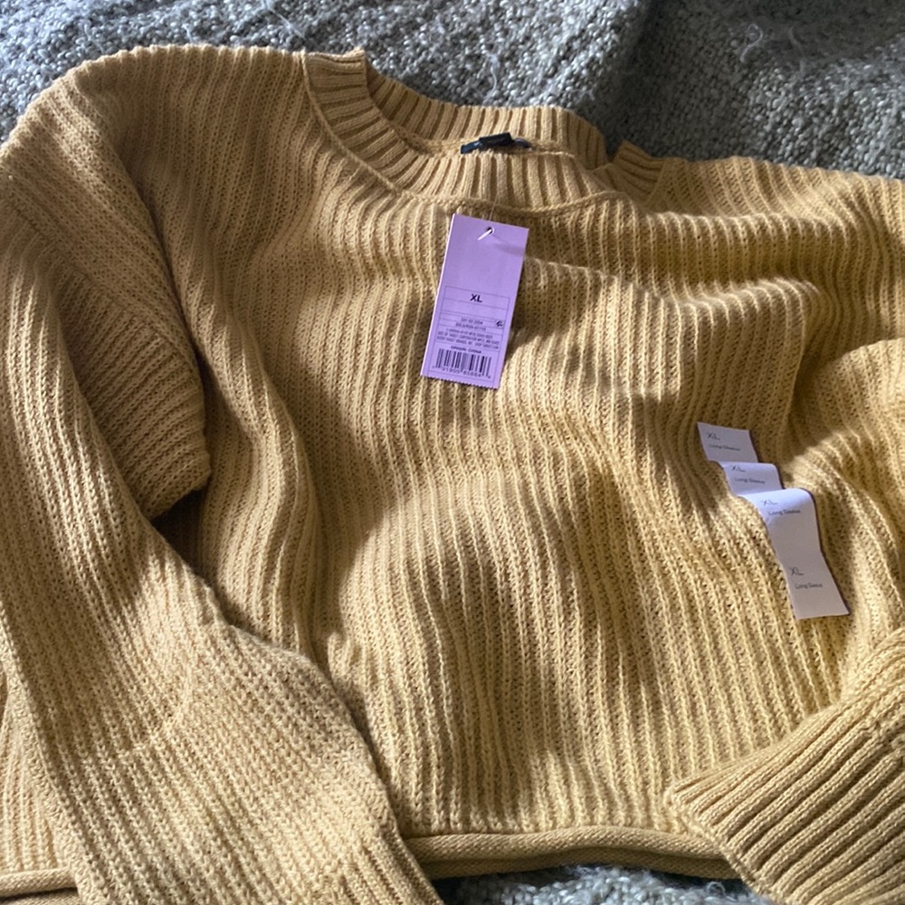 Mock Neck Cropped Sweater